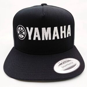Yamaha Drums Drummer Musician Flat Bill Cap Hat Trucker Snapback Black Solid